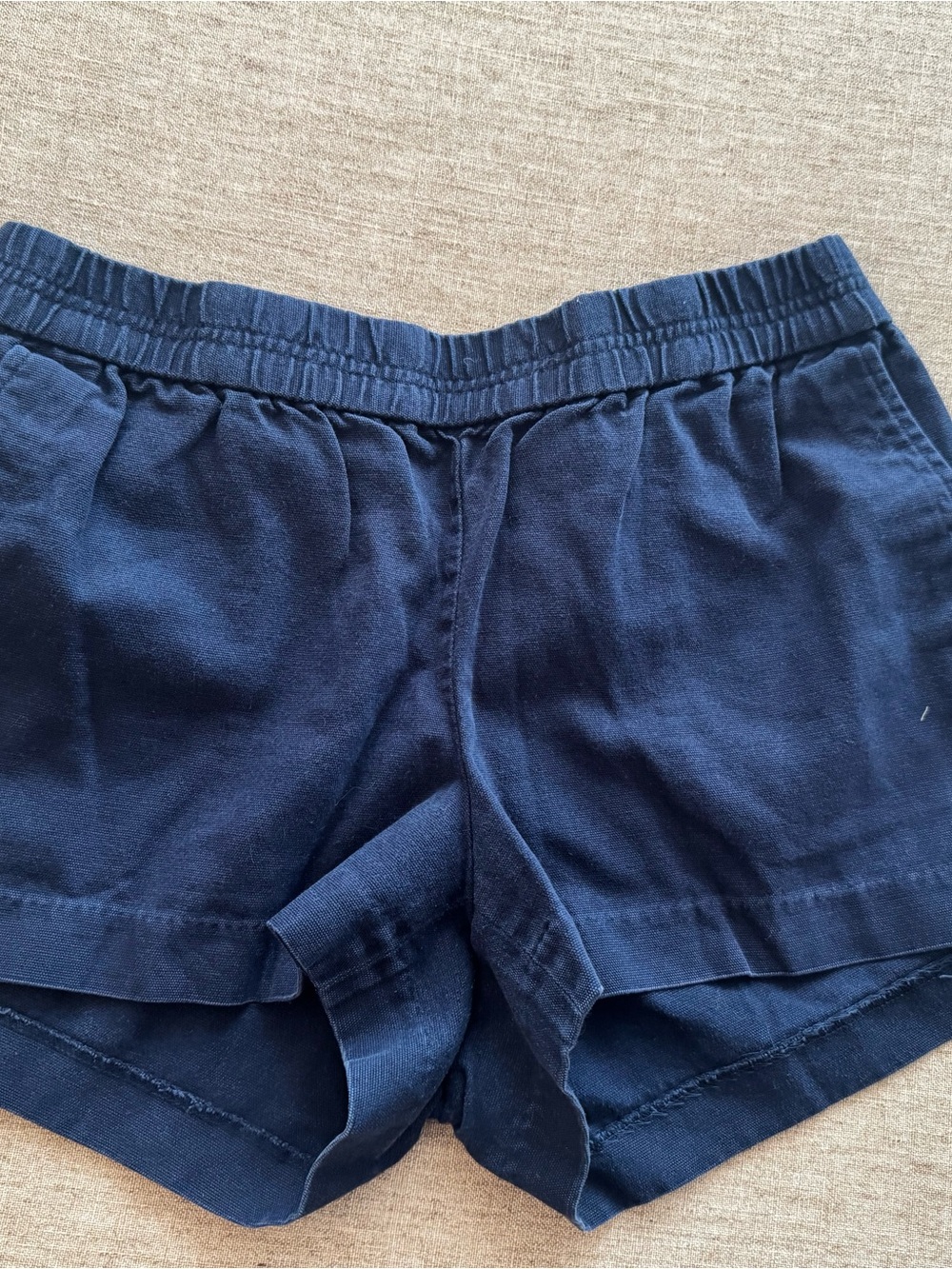 J. Crew Navy Elastic-Waist Athletic Shorts